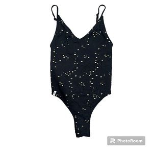 rhythm swimsuit eyelet black Bodysuit swimwear size Small